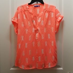 Pineapple Sheer Blouse